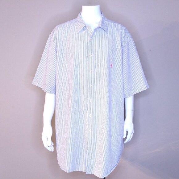 POLO RALPH LAUREN Vintage Button Up Shirt 3XLT XXXL 3XL BIG & TALL Mens Vtg RL - Picture 1 of 13